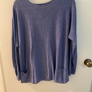 Eileen Fisher Lavender Long Sleeve Top